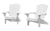 Keter Gartenstühle Troy Adirondack 2er Set weiß Produktbild-Vorschau 1