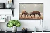 MuchoWow® MuchoWow® Gerahmtes Poster Hirsche - Wald - Gras Produktbild-Vorschau 3