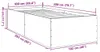 vidaXL Postelový rošt černý 100x200 cm Dřevěný materiál Náhled obrázku produktu 7