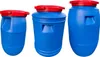 Three blue plastic barrels with red lids of varying sizes are displayed against a white background. Produktbild-Vorschau