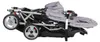 vidaXL Tandem-Kinderwagen Stahl Grau und Schwarz Produktbild-Vorschau 4