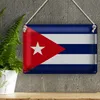 Blechschild Flagge Kuba 18x12cm Flag of Cuba Vintage Produktbild-Vorschau 3