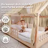 Hausbetthimmel Baumwoll Musselin Betthimmel Kinder Hausbett Produktbild-Vorschau 5