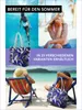 Große Strandtasche Shopper mit Reißverschluss - Blätter und Produktbild-Vorschau 5
