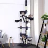 lionto Kratzbaum mit Deckenspanner, 230-250 cm großer Produktbild-Vorschau 2