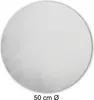 Kissenbezug rund 50 cm weiß Leinenoptik Kissenhülle Produktbild-Vorschau 4