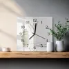 Tulup Glasuhr Wanduhr Küchenuhr Echt-Glas 30x30 cm Modern Produktbild-Vorschau 2