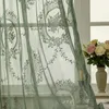 Lot de 2 rideaux vintage en voile transparent à fleurs en Voir les images du produit 4
