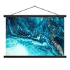 MuchoWow® Textilposter Marmoroptik - Blau - Gold - Luxe - Produktbild-Vorschau 1