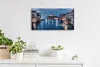 Wandkunst Leinwand Bild Uhr 60x30 Gemälde Architektur Produktbild-Vorschau 3