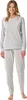 Schiesser Damen-Schlafanzug silber meliert 40 Produktbild-Vorschau 8