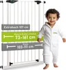 BOMI® Extrahoch Treppenschutzgitter 73-161 cm | Zum Klemmen Produktbild-Vorschau 1
