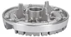 A close-up, isolated shot of a metal gas burner part. Produktbild-Vorschau