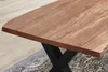 Esstisch Baumkante massiv Akazie natur 200 x 100 schwarz Produktbild-Vorschau 3
