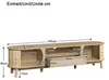 Merax TV-Schrank aus Rattan in Landhausstil, TV Lowboard Produktbild-Vorschau 7