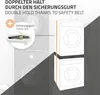 Diagram showing a safety belt used to secure stacked washing machines and dryers. Náhľad obrázku produktu