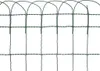 A close-up view of a green wire garden border fence. Anteprima dell’immagine prodotto