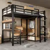 Flieks Etagenbett Metallbett 90x200cm mit Schreibtisch & Produktbild-Vorschau 1