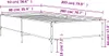 Bettgestell Schwarz 90x200 cm Holzwerkstoff und Metall Produktbild-Vorschau 7