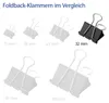 WESTCOTT E-10703 00 12x Foldbackklammern Voir les images du produit 5