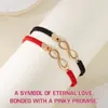 Partnerarmbänder mit Unendlichkeits Symbol (2er Set), Produktbild-Vorschau 6