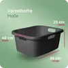 Novaliv 3er-Pack Wäschewanne mit 3 Griffen 25L Anthrazit, Produktbild-Vorschau 6