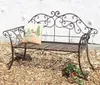 DanDiBo Panchina da giardino in metallo marrone resistente Anteprima dell’immagine prodotto 4