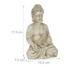 Relaxdays Buddha Figur sitzend, wetterfest, frostsicher, Produktbild-Vorschau 4