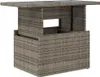 vidaXL Zahradní stůl se skleněnou deskou šedý 100x55x73 cm Náhled obrázku produktu 4