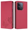 Lederhülle für Xiaomi Redmi 15C 5G/4G, Schmetterling Produktbild-Vorschau 1