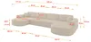 ALTDECOR Ecksofa in U-Form  MARI-U2 - 388x171x79,5 cm  Produktbild-Vorschau 4