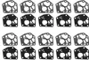 10Set di kit di guarnizioni del diaframma del carburatore Anteprima dell’immagine prodotto 1