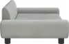 Side view of a light gray dog bed. Náhled obrázku produktu