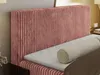 MKS MEBLE Boxspringbett 200x200 Rosa Cord, Boxspringbett Produktbild-Vorschau 5