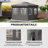 Pavillon-Seitenwände, 4 Seitenwand-Paneele für Produktbild-Vorschau 7