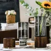 Glas Blumenvase Modern Zylinder Vase Handgefertigte Produktbild-Vorschau 3
