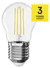 LED žárovka Filament Mini Globe / E27 / 3,4 W (40 W) / 470 lm / teplá bílá Náhled obrázku produktu