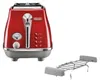 De’Longhi Icona Capitals, 2 Scheibe(n), Rot, Edelstahl, Produktbild-Vorschau 2