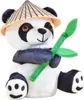 Plüsch Laber-Panda Bao Bao mit Hut und Bambus 145x12x18cm Produktbild-Vorschau 7