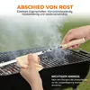 Lot de 10 brochettes en acier inoxydable, 55 cm, brochettes Voir les images du produit 4