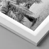 Gerahmtes Poster - Weißer Rahmen - Monochrom Strand Wolken Produktbild-Vorschau 2