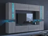 A modern living room wall unit with integrated LED lighting. Produktbild-Vorschau