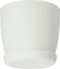 Vaso da fiori KADAX "Agen", fioriera con sottovaso, bianco, Anteprima dell’immagine prodotto 4
