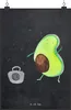 Mr. & Mrs. Panda Bild Avocado Tanzen DIN A1 - Kreidetafel - Produktbild-Vorschau 1