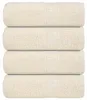 vidaXL Serviettes d'invités FROGN, lot de 4, couleur crème, Voir les images du produit 7