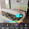 Letto imbottito Flieks 160x200cm con rete a doghe e Anteprima dell’immagine prodotto 7