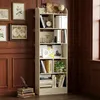Bücherregal mit 6 Fächern, 24 x 60 x 170 cm, Eichenbeige | Produktbild-Vorschau 1