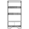 vidaXL Věšák na kabáty šedý Sonoma 90x50x180 cm materiál na Náhled obrázku produktu 4