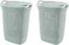 Curver Knit Wäschebox mit Deckel – 2er-Set, 57 L, blau Produktbild-Vorschau 1