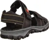 Rieker Damen Echtleder Sandalette schwarz, Damen:38 EU Produktbild-Vorschau 64